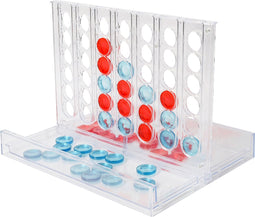 Niceey 4 op een rij - Bordspel - Spelletjes voor volwassenen - Reisspellen - Spellen Transparant