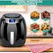 Niceey Airfryer XXL - Heteluchtfriteuse - 1800W - 8,0L - Incl. Kookboek - Zwart