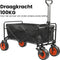 Niceey Bolderkar - Buitenspeelgoed - Opvouwbaar - 100KG Draagkracht - 96L - Inklapbare Bolderwagen/Transportwagen - 2 Standen - Wasbaar Polyester - 98x50cm - Zwart