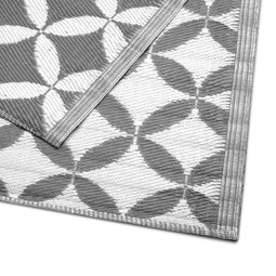 Niceey Buitenkleed - Tuintapijt - Vloerkleed - Buitenkleed - Omkeerbaar - 120x180cm - Grijs/Wit