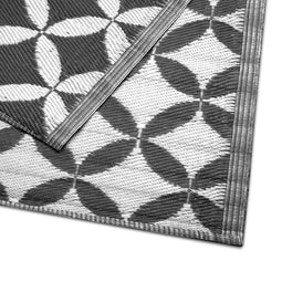 Niceey Buitenkleed - Tuintapijt - Vloerkleed - Buitenkleed - Omkeerbaar - 120x180cm - Zwart/Wit