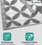 Niceey Buitenkleed - Tuintapijt - Vloerkleed - Buitenkleed - Omkeerbaar - 120x180cm - Grijs/Wit