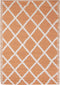 Niceey Buitenkleed - Tuintapijt - Vloerkleed - Omkeerbaar - 120x180cm - Apricot/Wit