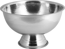 Niceey Champagneschaal - Champagnekoeler - Ijsemmer - Champagne Emmer - Flessenkoeler - RVS - Zilver met Relief