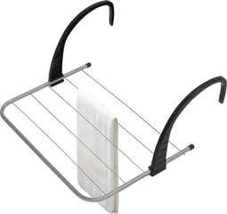 Niceey Droogrek Hangend - Wanddroogrek - Droogrek voor Deur - Wasrek Ophangbaar - 3m - Grijs