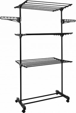 Niceey Droogtoren - Droogrek - Droogmolen - 45m drooglengte - Wasrek inklapbaar - Zwart