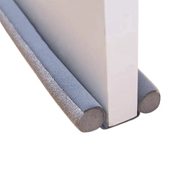 Niceey Dubbele Tochtstopper - Tochtstrips voor Deuren - Tochtrol - Tochthond - Aanpasbaar - Tochtstrip - Grijs