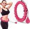 Niceey Fitness Hoelahoep Volwassenen – 24 Schakels - Fitness hoelahoep – Hoepel - Verstelbaar tot 150cm Omtrek – Thuis Sporten – Roze