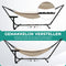 Niceey Hangmat met Standaard - 2 Persoons - Incl. Bekerhouder - Tot 250kg Draagkracht - Beige