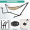 Niceey Hangmat met Standaard - 2 Persoons - Incl. Bekerhouder - Tot 250kg Draagkracht - Beige