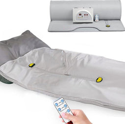 Niceey Infrarood Sauna Deken - Elektrische Deken - Warmtedeken - Saunadeken - Met Afstandsbediening - Grijs