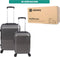 Niceey Koffer - 2 Delig - Trolleyset met TSA Slot - 36L en 60L - Handbagage Koffer - Grijs