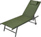 Niceey Ligbed - Opvouwbaar - Inclusief Hoofdkussen - Zonnebed - Ligstoel - Verstelbaar - Tuin - Weerbestendig - Donkergroen