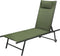 Niceey Ligbed - Opvouwbaar - Inclusief Hoofdkussen - Zonnebed - Ligstoel - Verstelbaar - Tuin - Weerbestendig - Donkergroen