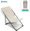Niceey Ligstoel Opvouwbaar - Strandstoel Inklapbaar - Campingstoel - Tuin - Beige