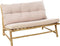 Niceey Loungebank met Kussens - Tuinbank - Voor Binnen & Buiten - Bamboe - Wit