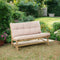 Niceey Loungebank met Kussens - Tuinbank - Voor Binnen & Buiten - Bamboe - Wit