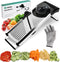 Niceey Mandoline - Keukensnijder - Groentesnijder Multifunctioneel - Uiensnijder - Hakmolen - Met Handschoen - RVS