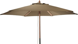 Niceey Parasol - Stokparasol - Hout - 250CM - Taupe