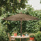 Niceey Parasol - Stokparasol - Hout - 250CM - Taupe