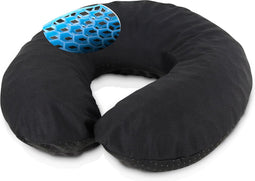 Niceey Reiskussen - Nekkussen vliegtuig - Gelkussen - U-Vorm Nekkussen - Memory Foam - Zwart