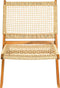 Niceey Rotan Loungestoel Set Van 2 - Vouwbaar - FSC bamboe - Rotan -Hout