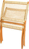 Niceey Rotan Loungestoel Set Van 2 - Vouwbaar - FSC bamboe - Rotan -Hout
