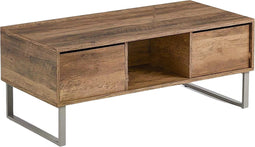 Niceey Salontafel met Lade - Koffietafel - Bijzettafel - Sidetable - Opbergruimte - 104 x 49.5 x 39.5 cm - Hout