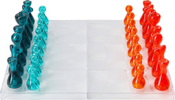 Niceey Schaakbord - Bordspel - Spelletjes voor volwassenen - Reisspellen - Spellen- Transparant