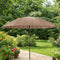 Niceey Shaghai Parasol - Stokparasol - Hout - Kantelbaar - 280CM - Taupe
