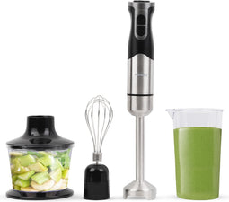 Niceey Staafmixer Set - Hakmolen - 4-in-1 Set - Met Garde - 1000W - RVS