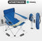 Niceey Strandstoel Opvouwbaar - met Bekerhouder - Inklapbaar - Campingstoel - Tuinstoel - Met Draagtas - Blauw