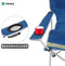 Niceey Strandstoel Opvouwbaar - met Bekerhouder - Inklapbaar - Campingstoel - Tuinstoel - Met Draagtas - Blauw