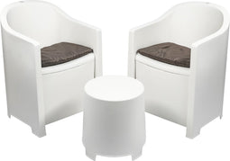 Niceey Tuinset Luna - 3 Delig - Wit