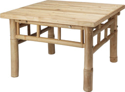 Niceey Tuintafel - Bijzettafel buiten - Klaptafel - Balkontafel - Bamboe - 57X57XH38CM