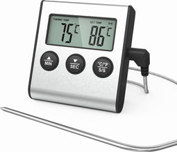 Niceey Vleesthermometer - BBQ Thermometer - Oventhermometer - Kookwekker - Digitaal