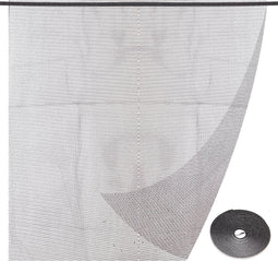 Niceey Vliegengordijn - 220 x 150 cm - Horgordijn - Lamellenhor - Hor - Hordeur - Voor Deuren en Ramen - Zwart