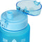 Niceey Waterfles - Drinkfles met Tijdmarkeringen - Waterfles - Dopper - Waterfles met rietje - Drinkfles 1 liter - BPA vrij