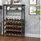 Niceey Wijnrek - Wijnkast - Barkast - Voor 24 Flessen en 15 Glazen - Flessenrek - Wijnrek Metaal