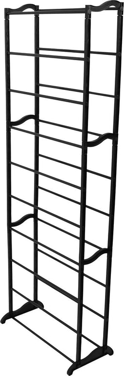 Niceey XXL Schoenenrek 10 Laags - 20 tot 35 Paar Schoenen - Schoenenkast - Schoenenbank – Metaal & Kunststof – Zwart