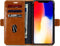 Dbramante1928 iPhone XS Max - Flip cover - Magneetsluiting en ruimte voor pasjes - Cognac