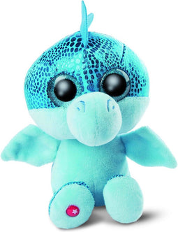 NICI Knuffel Draak - Jet-Jet - pluche - blauw - 15 cm - knuffeldier