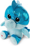 NICI Knuffel Draak - Jet-Jet - pluche - blauw - 15 cm - knuffeldier