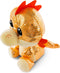 NICI Knuffel Draak - Yo-Yo - pluche - oranje - 15 cm - knuffeldier