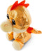 NICI Knuffel Draak - Yo-Yo - pluche - oranje - 15 cm - knuffeldier