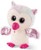 Nici Knuffel Glubschis Uil Junior 25 Cm Pluche Wit/roze