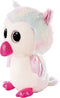 Nici Knuffel Glubschis Uil Junior 25 Cm Pluche Wit/roze