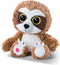 NICI Knuffel Luiaard - bruin/ wit - 15 cm - Heywood - knuffeldier - pluche