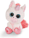 Nici Knuffeleenhoorn Glubschis Junior 15 Cm Pluche Wit/roze