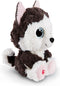 Nici Knuffelhond Glubschis Husky Junior 15 Cm Pluche Bruin/wit